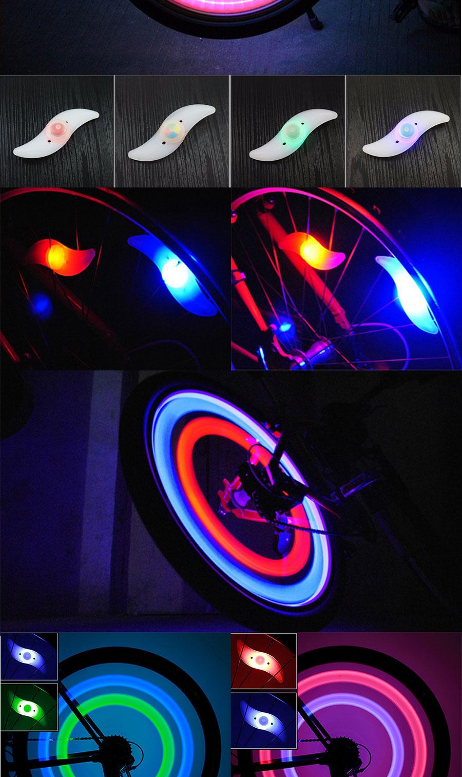 Bike Spoke Light/Wire LED Cycling/Warning Glowing Lamp/Ultra Bright Waterproof