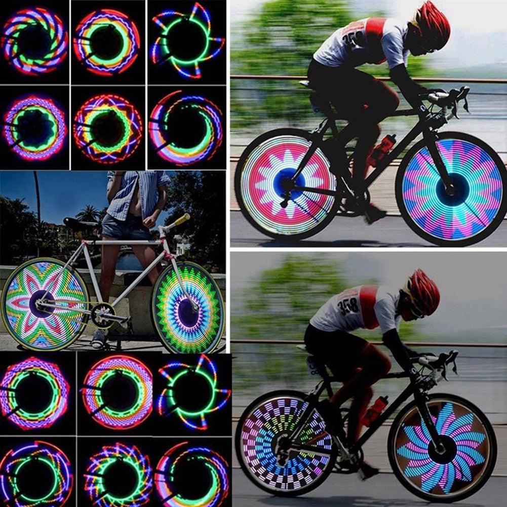 Bicycle Light Tire Wheel Valve LED Flash Spoke Warning Light Lamp