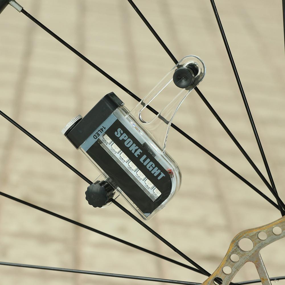 Bicycle Light Tire Wheel Valve LED Flash Spoke Warning Light Lamp