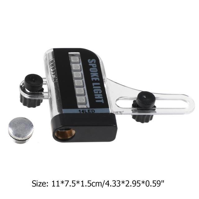 Bicycle Light Tire Wheel Valve LED Flash Spoke Warning Light Lamp