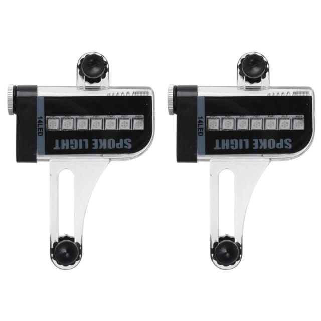 Bicycle Light Tire Wheel Valve LED Flash Spoke Warning Light Lamp