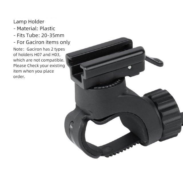 Bike Headlight Holder Front LED Lamp Buckle/Quick Mount Release Helmet Adaptor