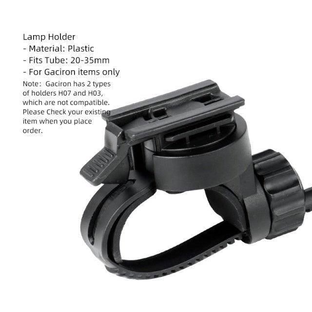 Bike Headlight Holder Front LED Lamp Buckle/Quick Mount Release Helmet Adaptor