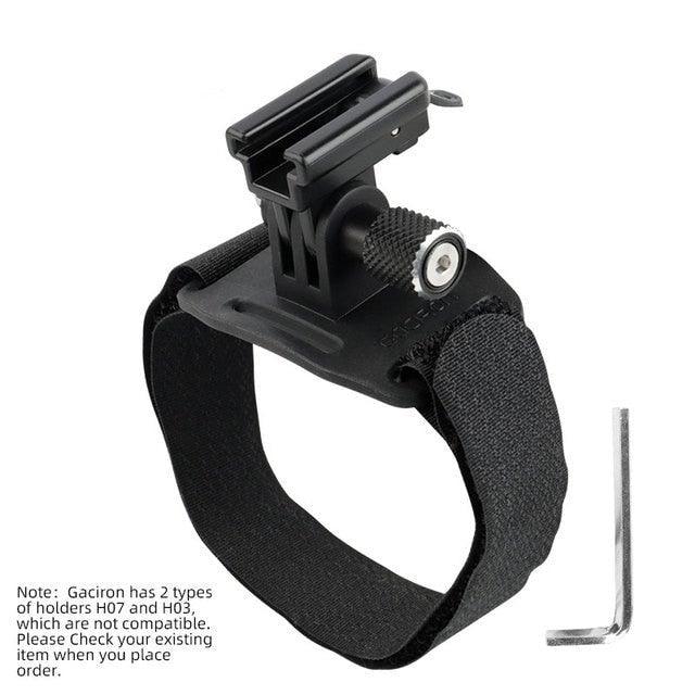Bike Headlight Holder Front LED Lamp Buckle/Quick Mount Release Helmet Adaptor