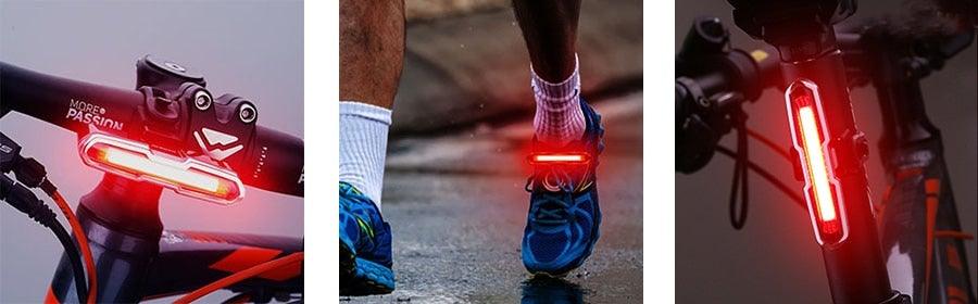 Bike Tail Light Ultra Bright USB Rechargeable LED Bicycle Rear Light 5 Light Mode Headlights