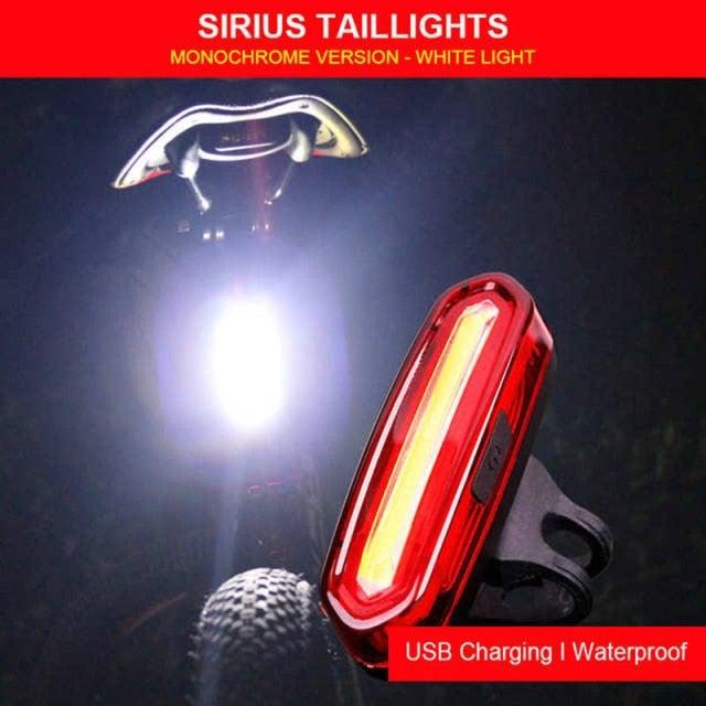 Bike Tail Light Ultra Bright USB Rechargeable LED Bicycle Rear Light 5 Light Mode Headlights