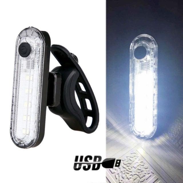 Bike Tail Light Ultra Bright USB Rechargeable LED Bicycle Rear Light 5 Light Mode Headlights