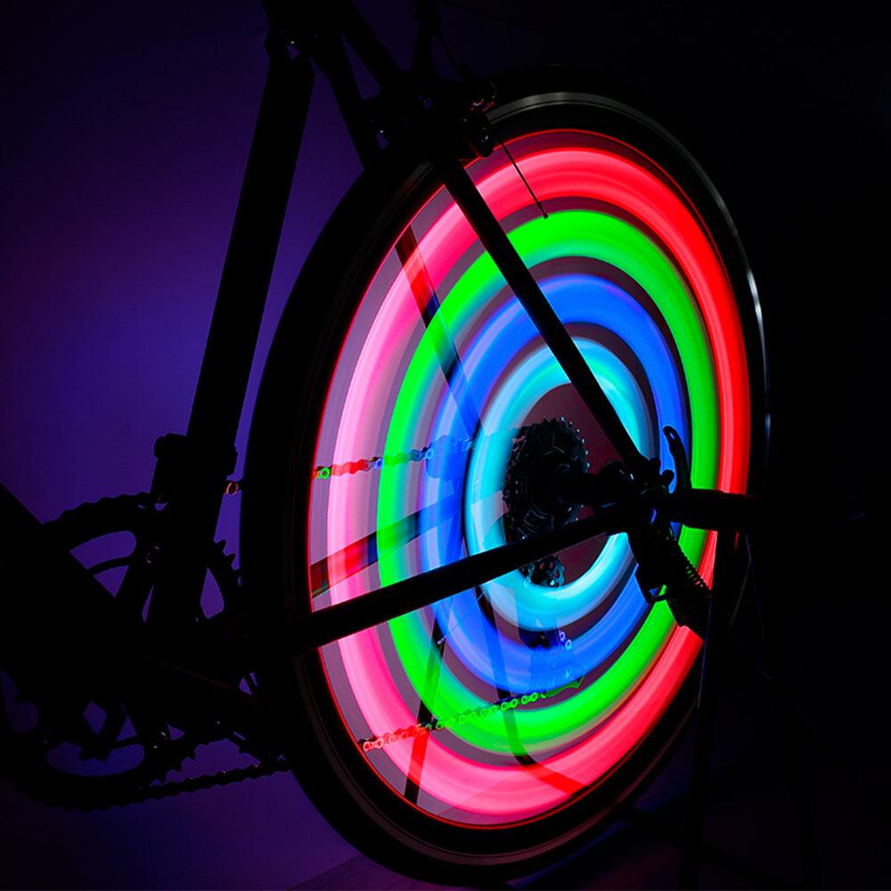 Waterproof Bike Spoke Light/3 Light Mode LED/Safety Warning