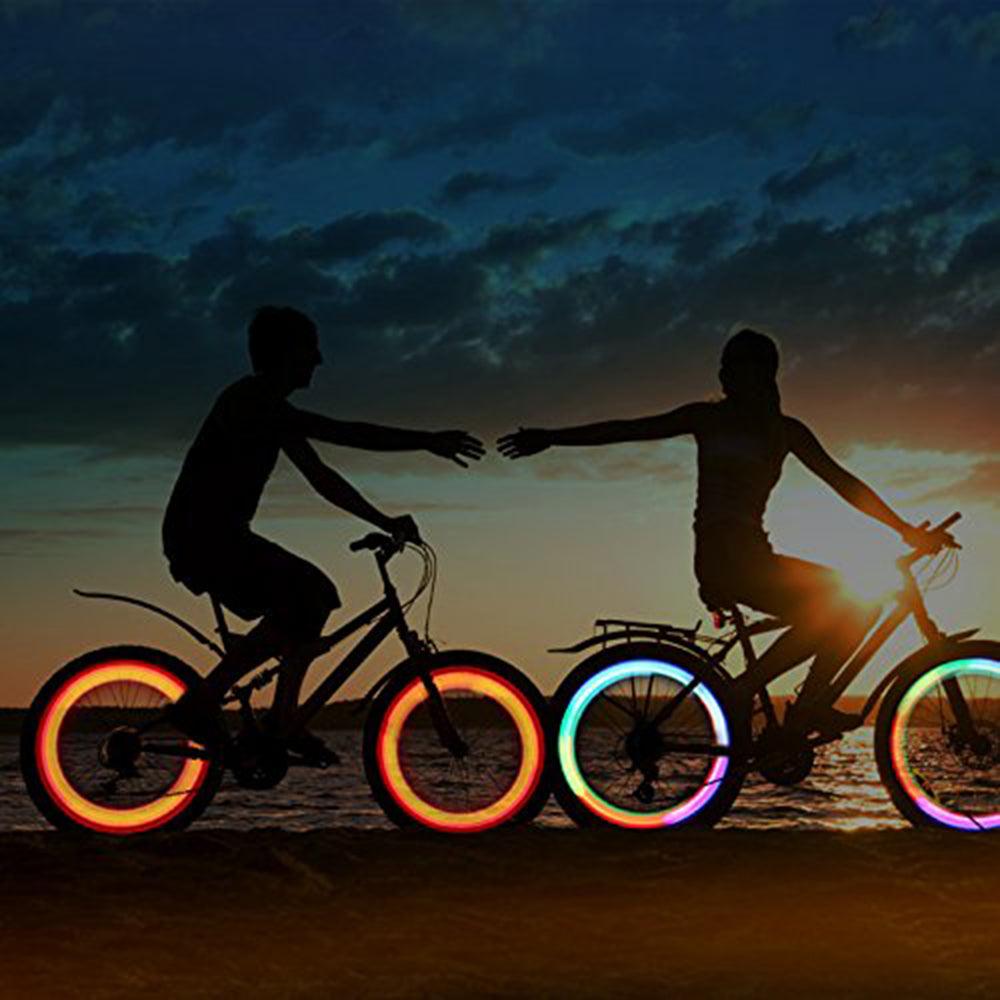 Waterproof Bike Spoke Light/3 Light Mode LED/Safety Warning