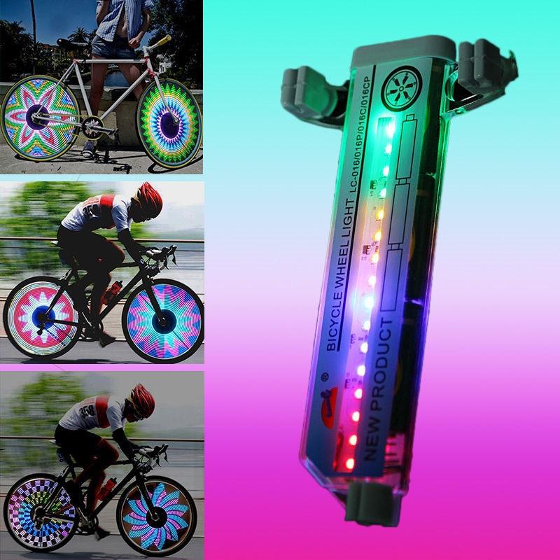 Bicycle/Motor Bike Tire Wheel Lights/32 Patterns/LED Flash/Night Light Safe Accessories