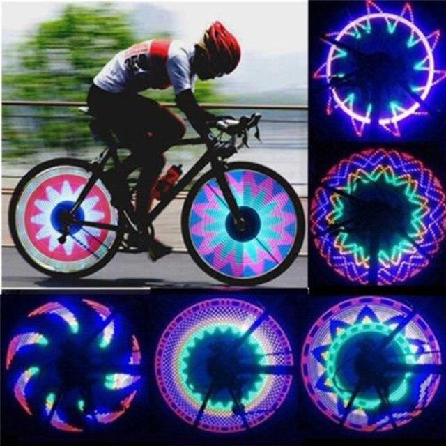 Bicycle/Motor Bike Tire Wheel Lights/32 Patterns/LED Flash/Night Light Safe Accessories