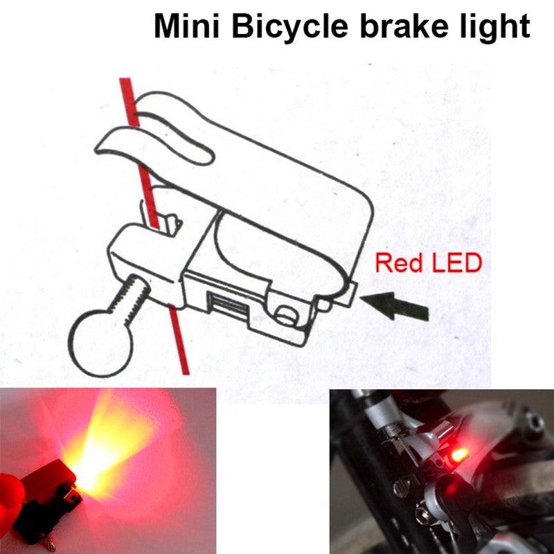Bicycle Brake Light Outdoor Biking/LED/Waterproof Brake Safe Indicator Light Led V Shaped
