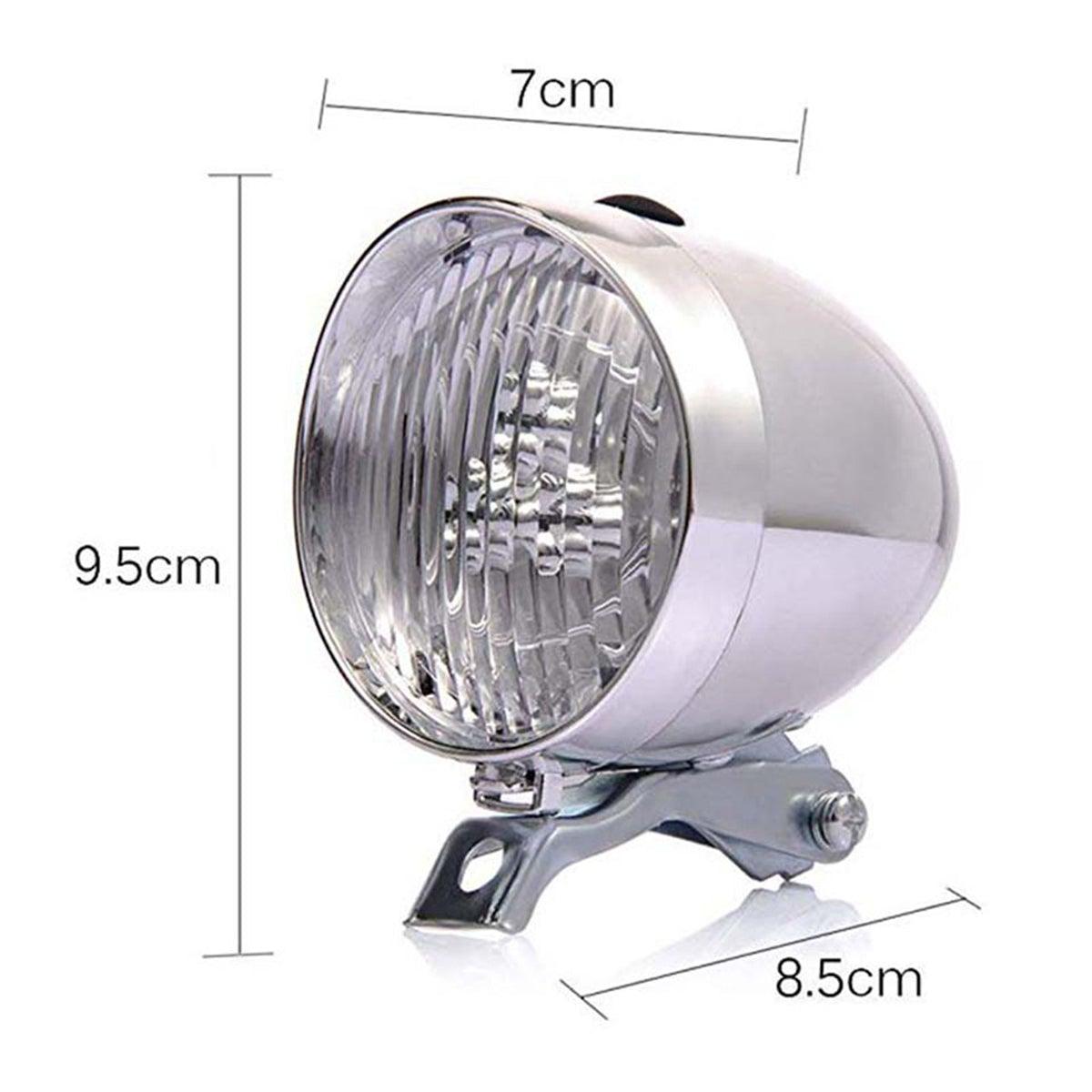 Retro Bicycle Headlight Waterproof Strong Body Warning Safety Headlight