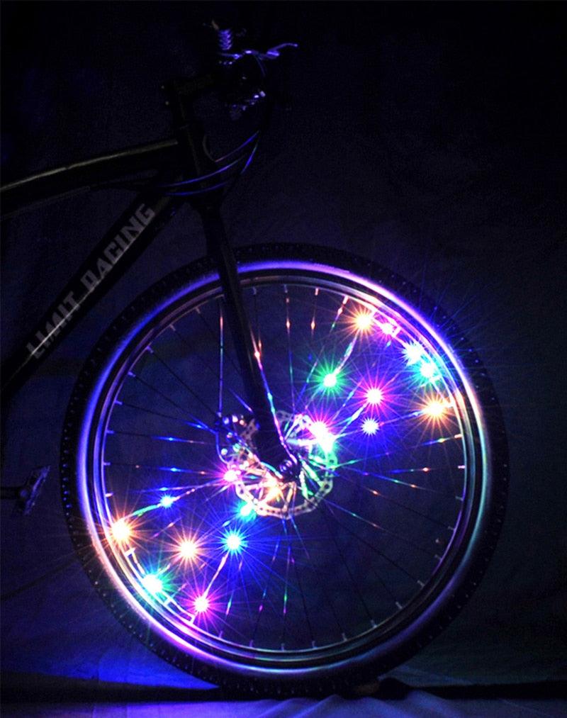 Durable Bicycle Spoke Light Wheel Lights Flash Ribbon Light  Night Cycling Lights Bike Wheel