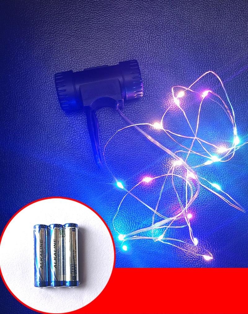 Durable Bicycle Spoke Light Wheel Lights Flash Ribbon Light  Night Cycling Lights Bike Wheel