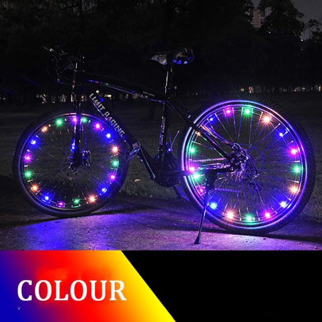 Durable Bicycle Spoke Light Wheel Lights Flash Ribbon Light  Night Cycling Lights Bike Wheel