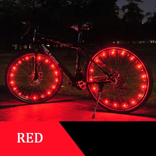 Durable Bicycle Spoke Light Wheel Lights Flash Ribbon Light  Night Cycling Lights Bike Wheel