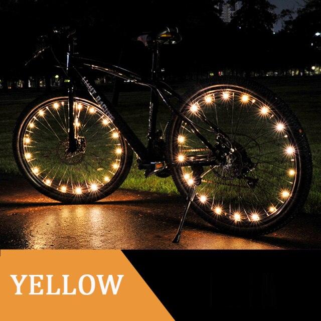 Durable Bicycle Spoke Light Wheel Lights Flash Ribbon Light  Night Cycling Lights Bike Wheel