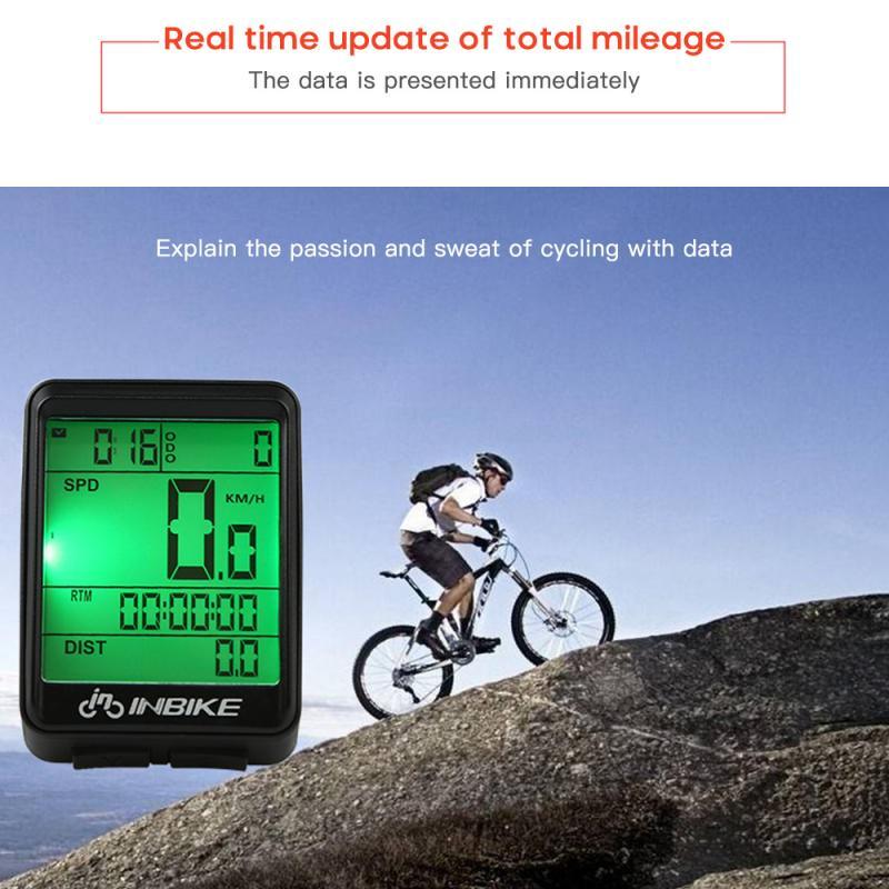 LCD Bike Code Meter Wired Wireless Mountain Bike Speedometer Odometer