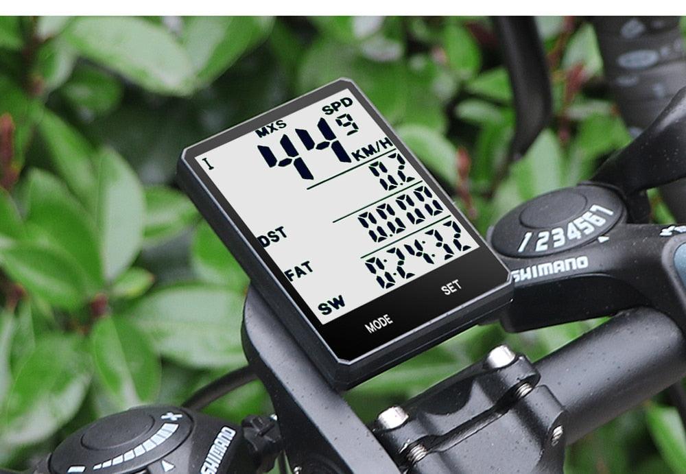 Wireless Bike Computer Rainproof Speedometer Odometer Stopwatch Auto Wake-up