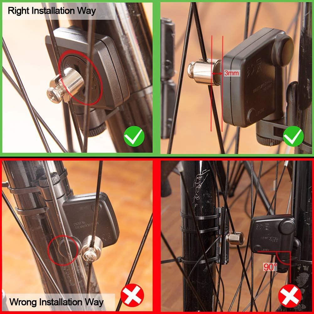 Wireless Bike Computer Rainproof Speedometer Odometer Stopwatch Auto Wake-up