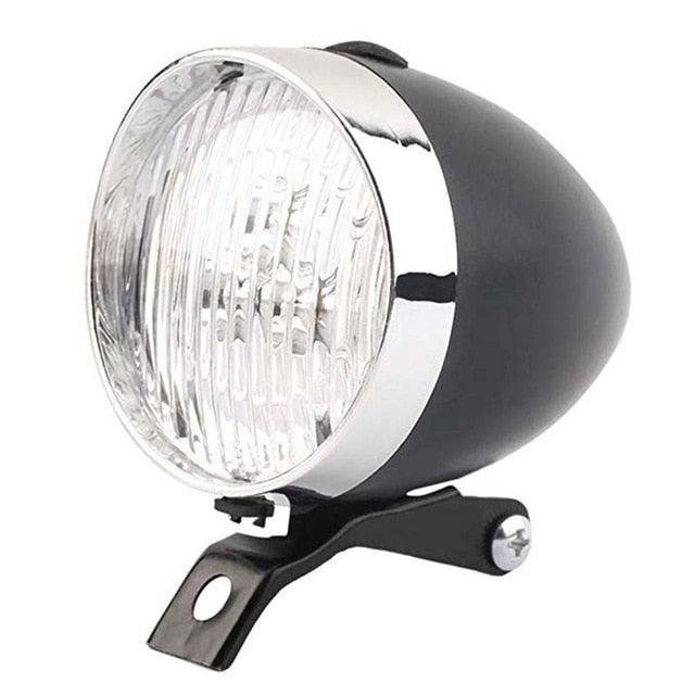 Retro Bicycle Headlight Waterproof Strong Body Warning Safety Headlight