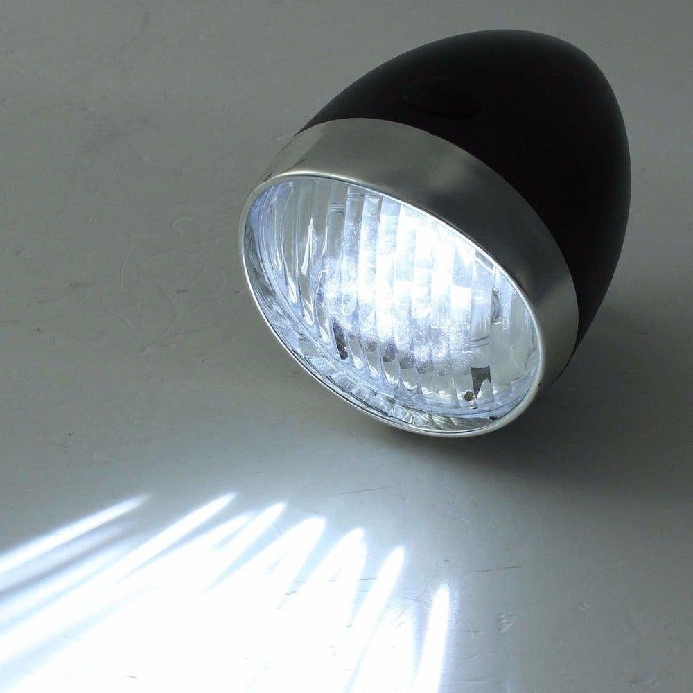 Retro Bicycle Headlight Waterproof Strong Body Warning Safety Headlight