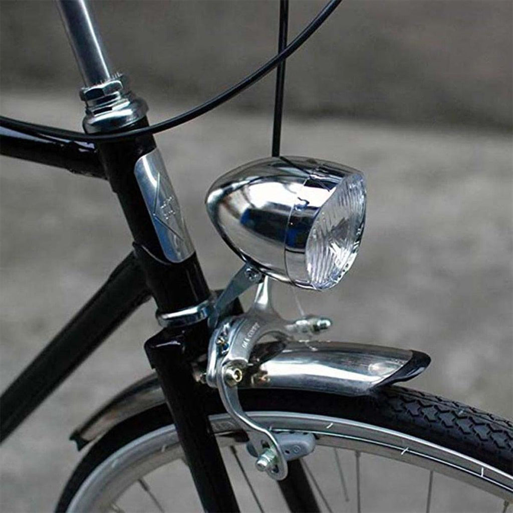 Retro Bicycle Headlight Waterproof Strong Body Warning Safety Headlight