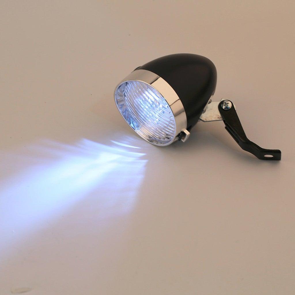 Retro Bicycle Headlight Waterproof Strong Body Warning Safety Headlight