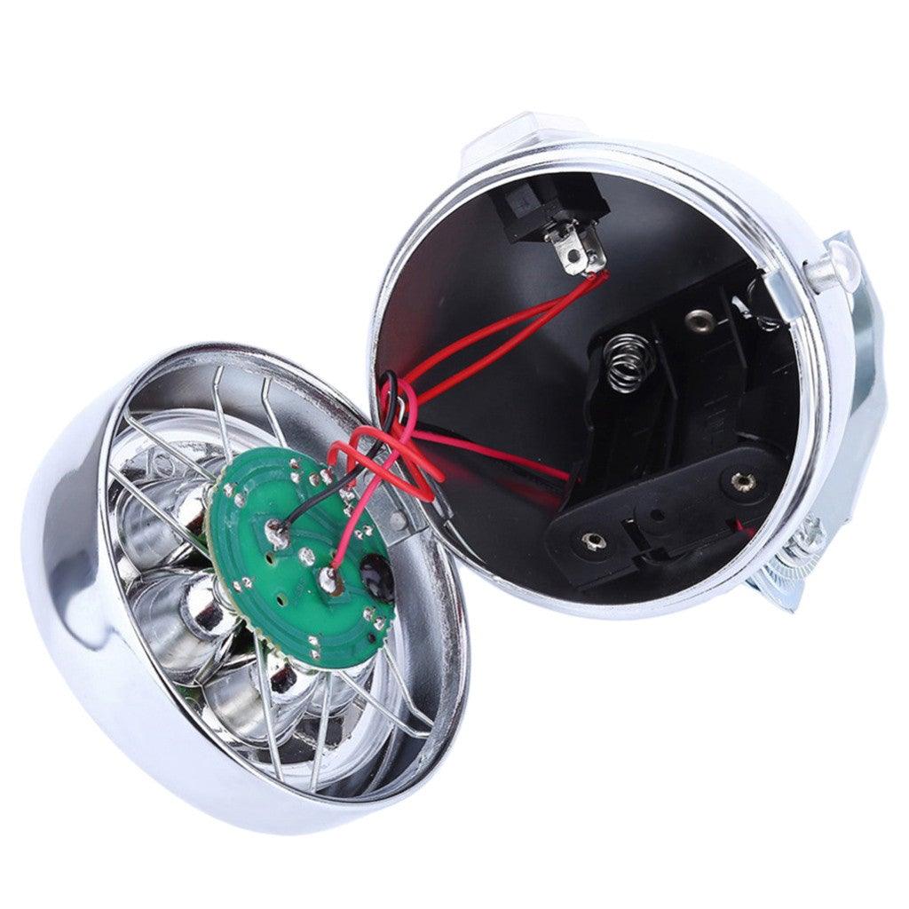 Retro Bicycle Headlight Waterproof Strong Body Warning Safety Headlight