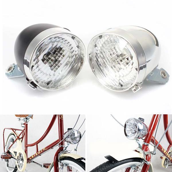 Retro Bicycle Headlight Waterproof Strong Body Warning Safety Headlight