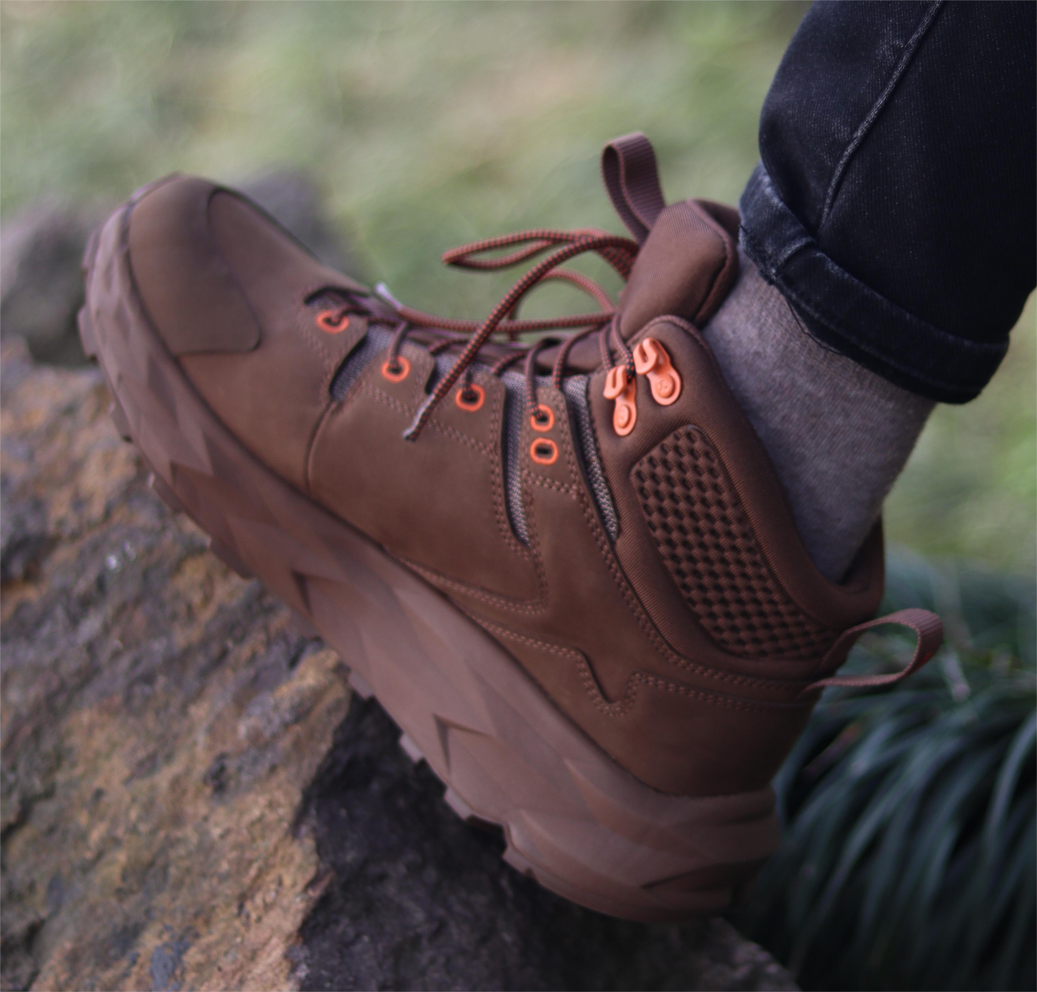 Brown 6 Inch Waterproof Hiking Boots with VIBRAM® Outsole  OC21031