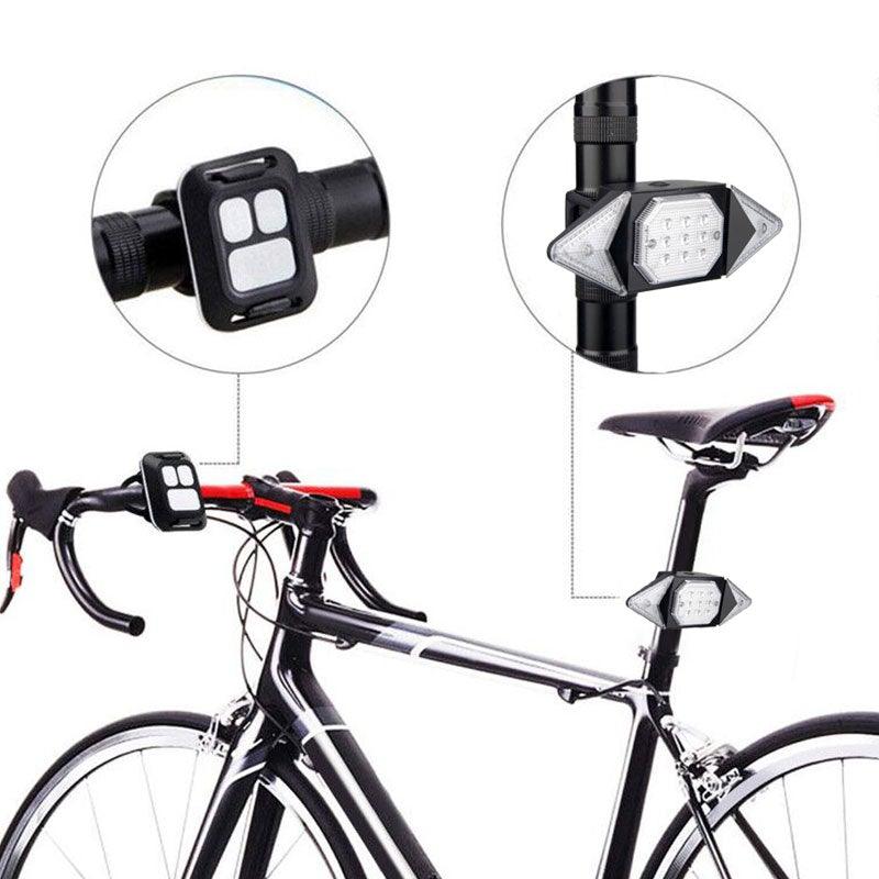 Smart Bike Light Wireless Remote Control Cycling Turning Signal