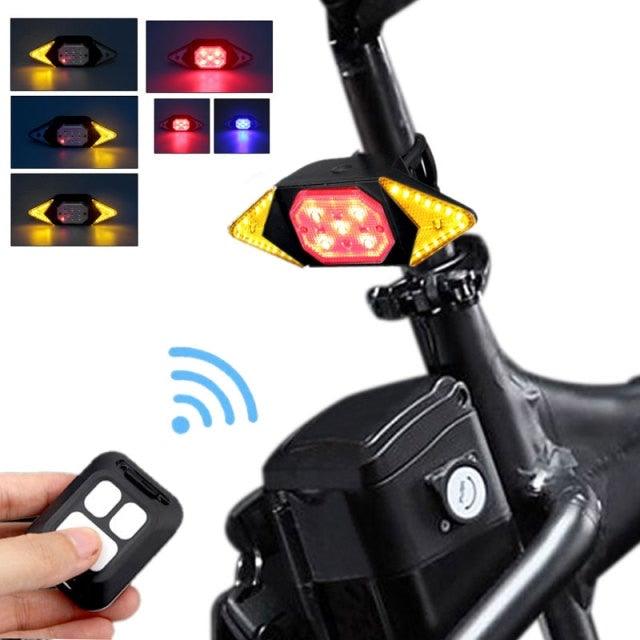 Smart Bike Light Wireless Remote Control Cycling Turning Signal