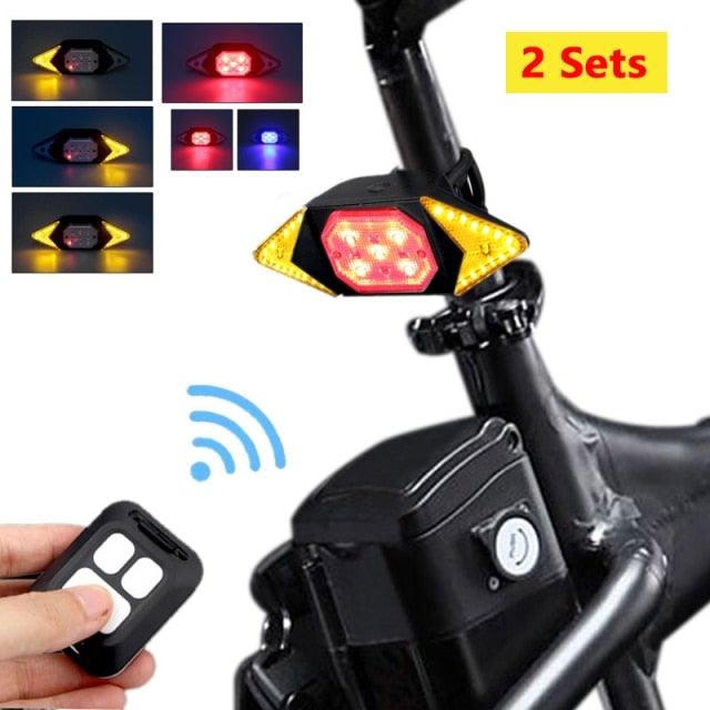 Smart Bike Light Wireless Remote Control Cycling Turning Signal
