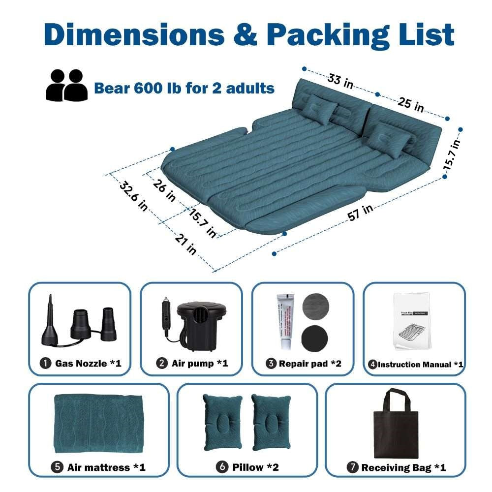 Car Camping SUV Air Mattress 1.0, Slate