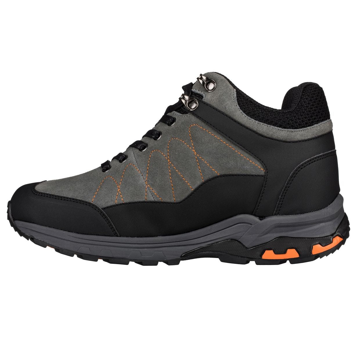 Hiking Style Boots 3.2 Inches Taller (Grey)