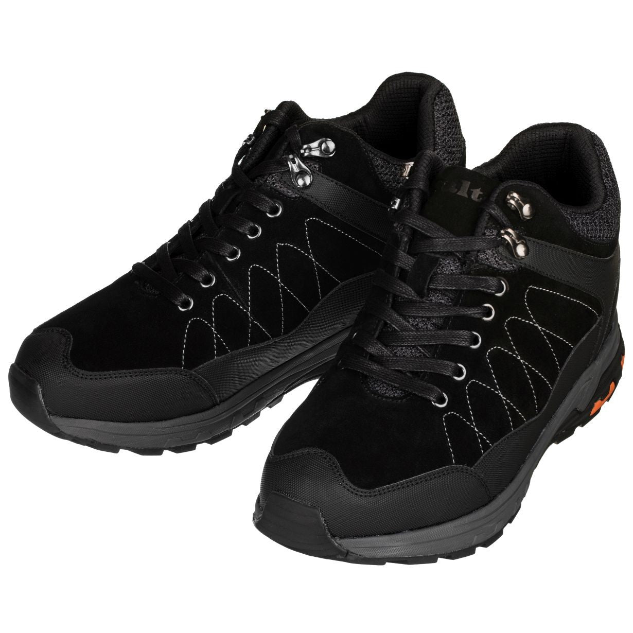 Hiking Style Boots 3.2 Inches Taller (Black)
