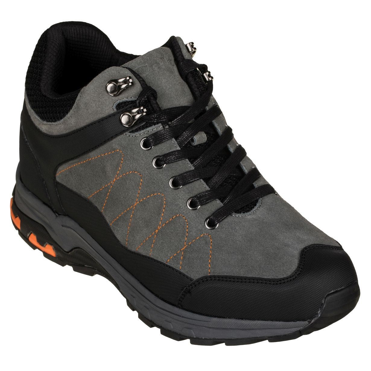 Hiking Style Boots 3.2 Inches Taller (Grey)