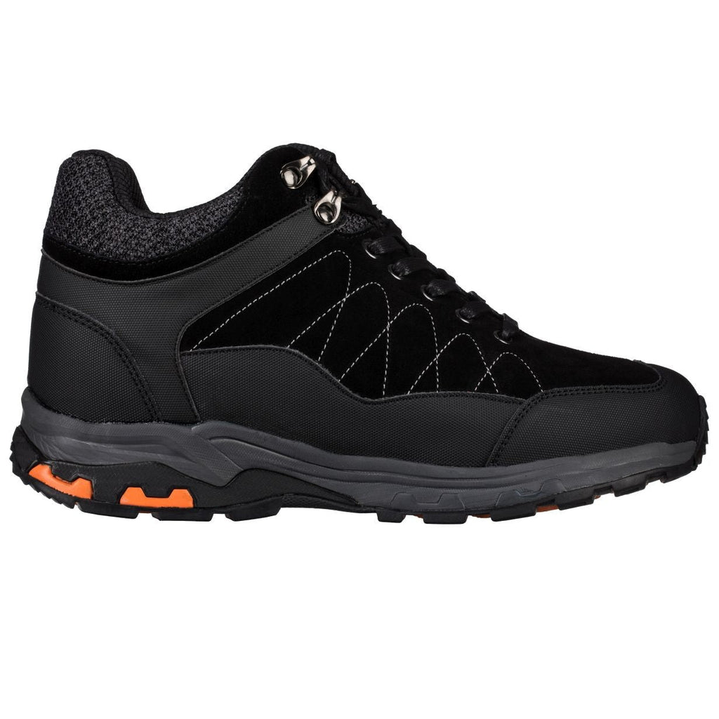 Hiking Style Boots 3.2 Inches Taller (Black)