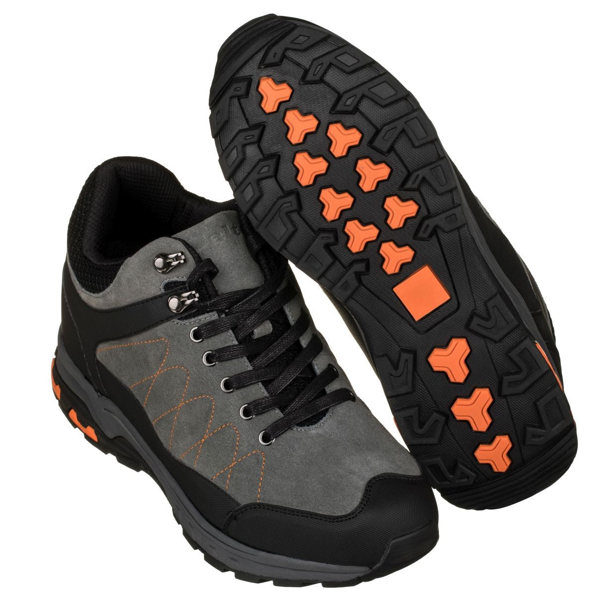 Hiking Style Boots 3.2 Inches Taller (Grey)