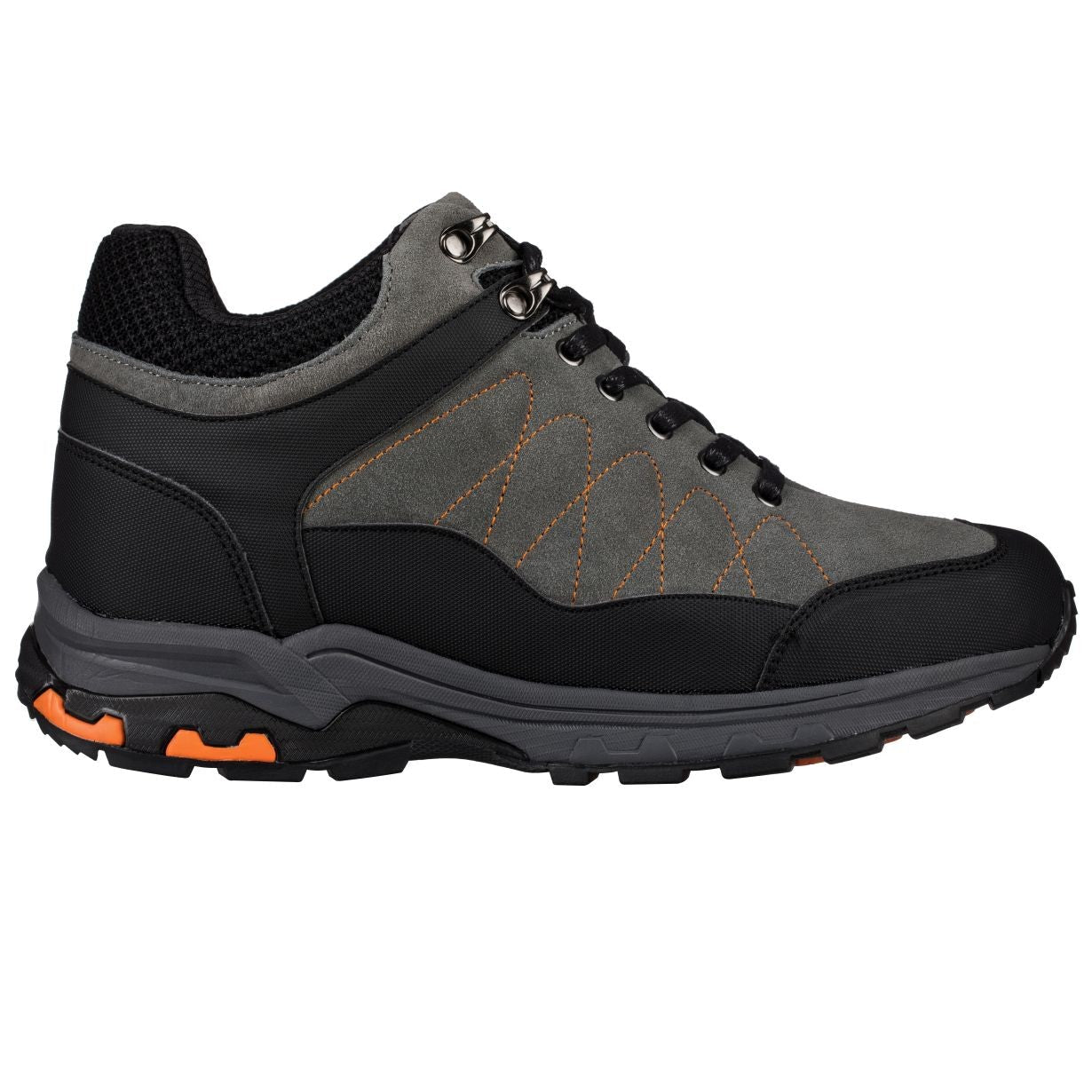 Hiking Style Boots 3.2 Inches Taller (Grey)