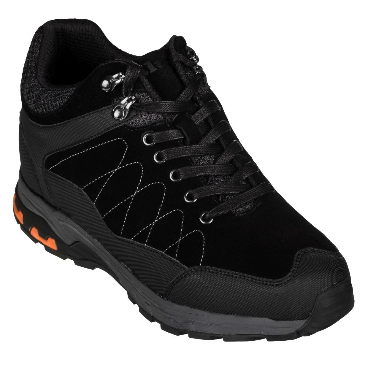 Hiking Style Boots 3.2 Inches Taller (Black)