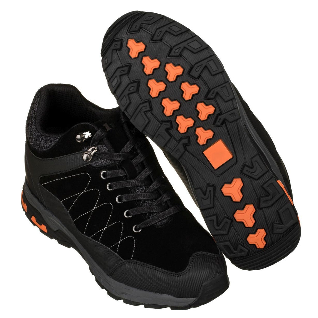 Hiking Style Boots 3.2 Inches Taller (Black)