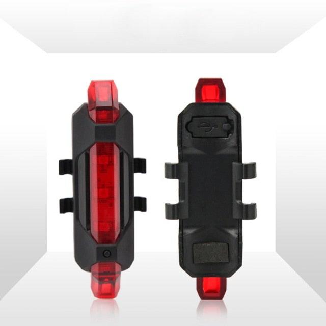 USB Rechargeable/3 Mode Bicycle Front Light Lamp/LED/Waterproof End Tail Light Set 300 Lumen