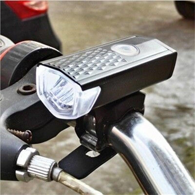 USB Rechargeable/3 Mode Bicycle Front Light Lamp/LED/Waterproof End Tail Light Set 300 Lumen
