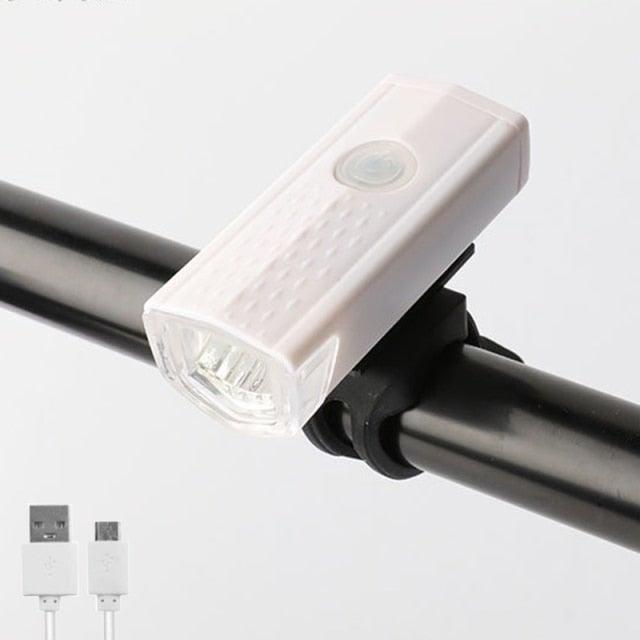USB Rechargeable/3 Mode Bicycle Front Light Lamp/LED/Waterproof End Tail Light Set 300 Lumen