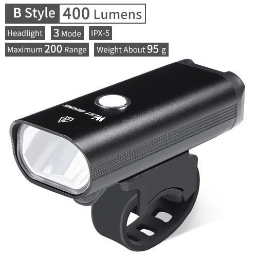 Waterproof Bicycle Light Smart Front Lamp Headlight With Horn USB Rechargeable LED