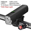 Waterproof Bike Light Set USB High/Low Beam Bicycle Lamp Headlight
