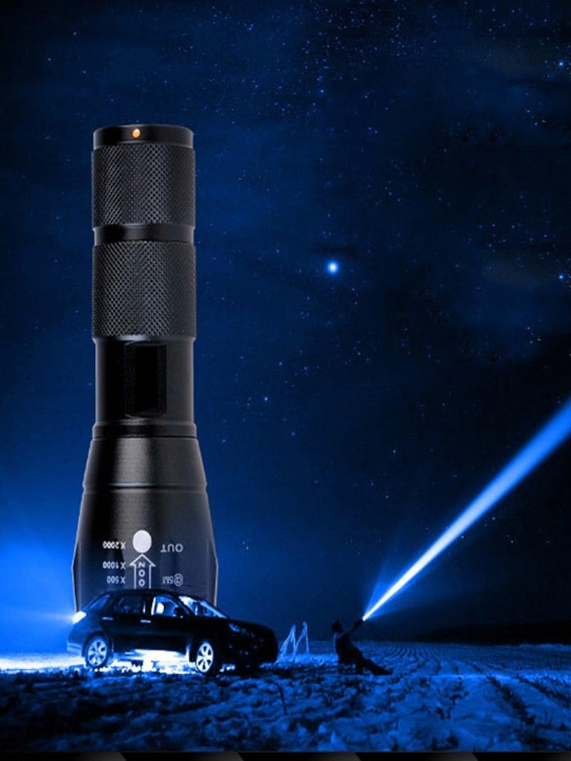 Waterproof Z45 Flashlight/Bright/MINI Torch T6/L2/V6 zoom/5 Modes/18650 rechargeable